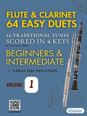cover image of Flute and Clarinet 64 easy duets (volume 1)